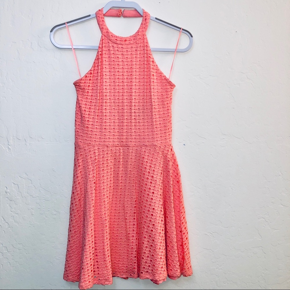 Aqua Fit n Flare Halter Dress M